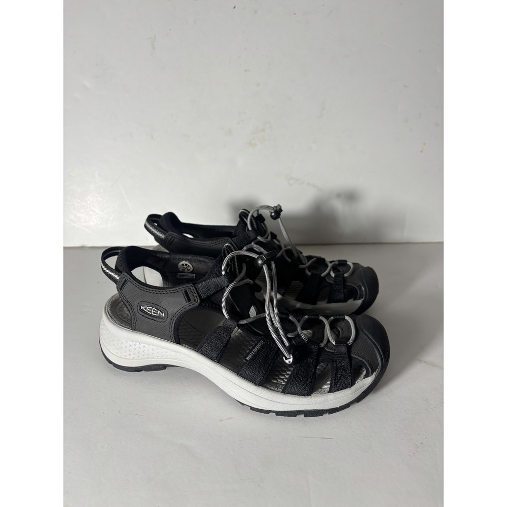 Keen Astoria West Sandal Womens 7 Black Water Hiking Shoe Camping Comfort Casual